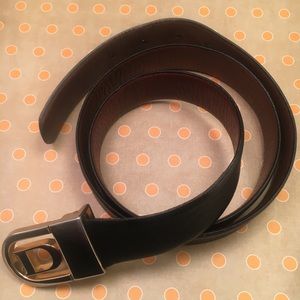 Vintage Dior belt black brown interior